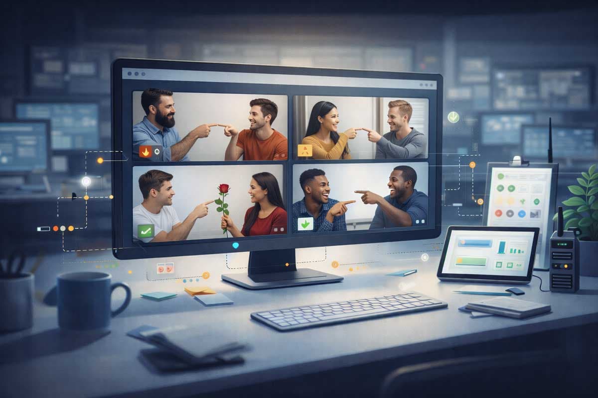 Moderators-overseeing-video-chat-sessions