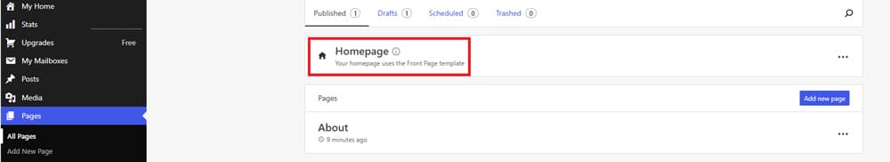 editing mainpage of portfolio website for freelancers