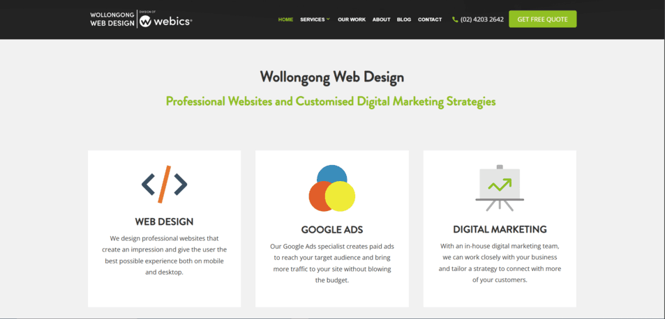Wollongong Web Design