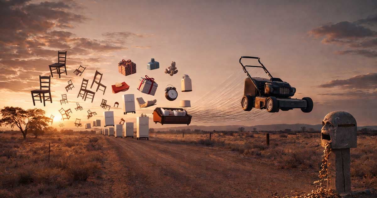 some items following others in the sky