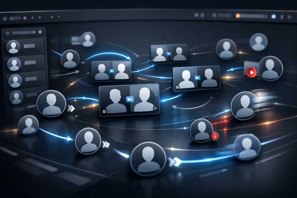 Digital-matchmaking-interface-in-action