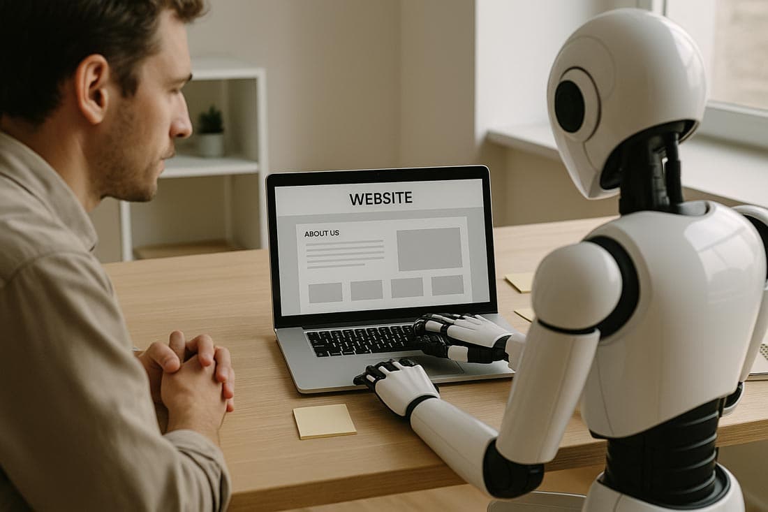 AI Based Website Builder needs human monitoring