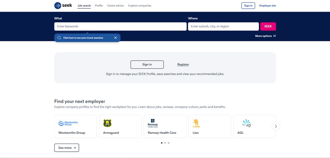 Seek: Australia's Leading Career Destination