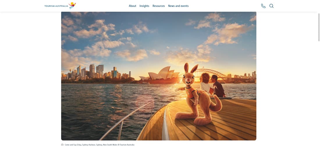 Tourism Australia: Showcasing the Land Down Under