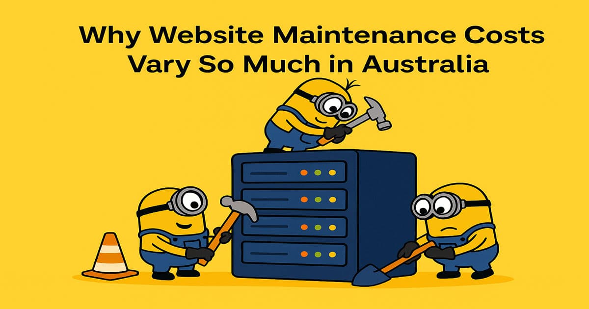 Average Cost of Website Maintenance per Month in Australia