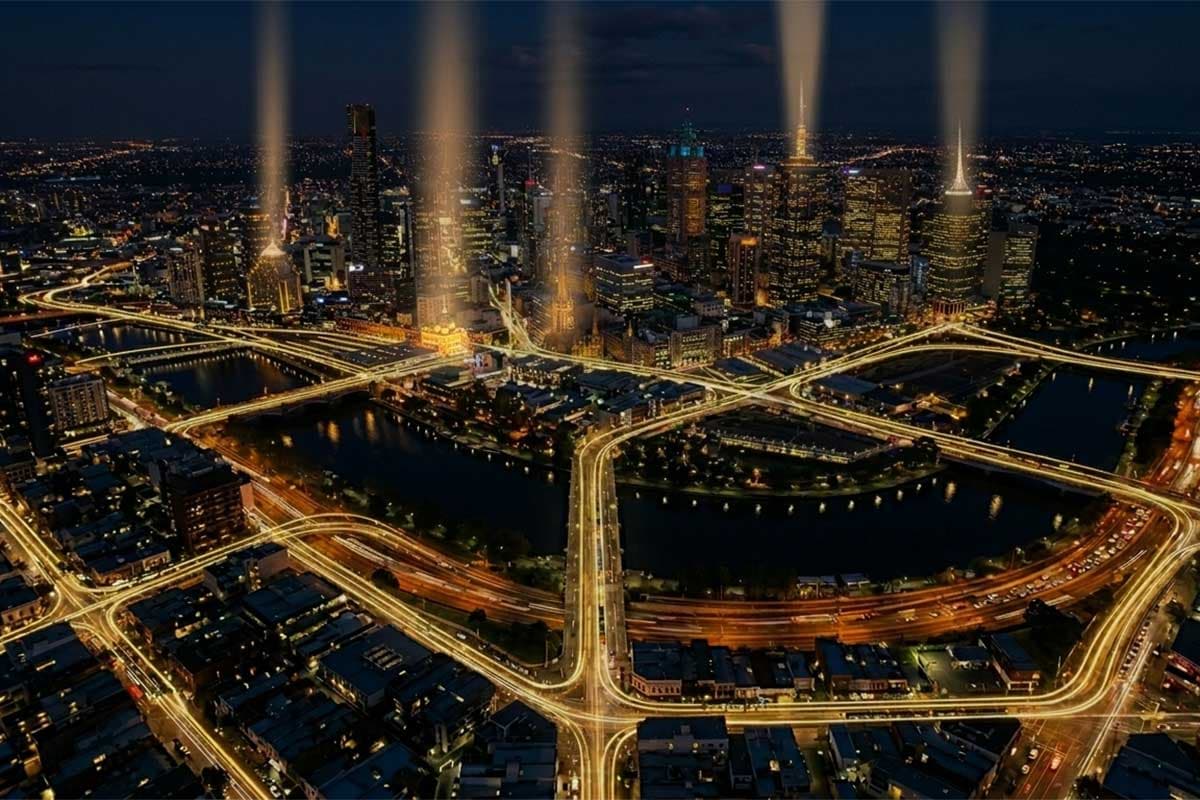 Conceptual Melbourne city scene representing a business without strong local search signals