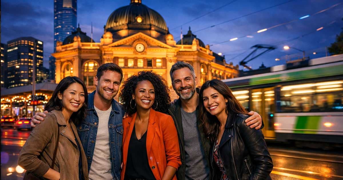 some people having fun in Melbourne nights
