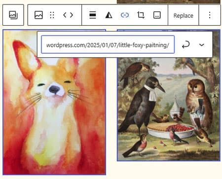 link portfolio to a blogpost on your portfolio website