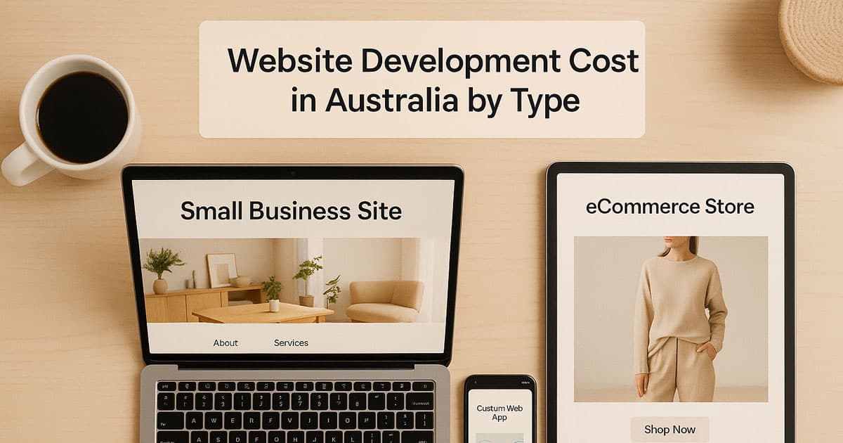 website development cost in Australia