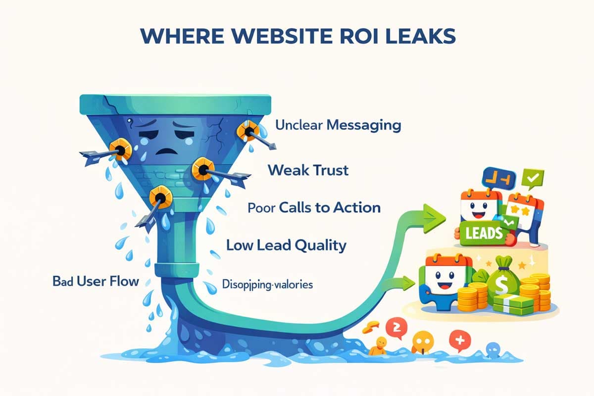 Leaks-in-website-ROI-funnel