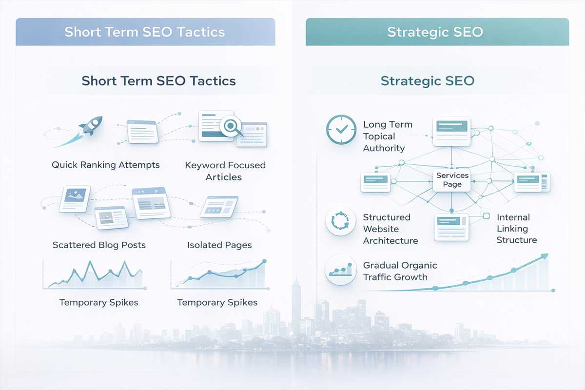 Infographic showing how structured content improves search engine visibility