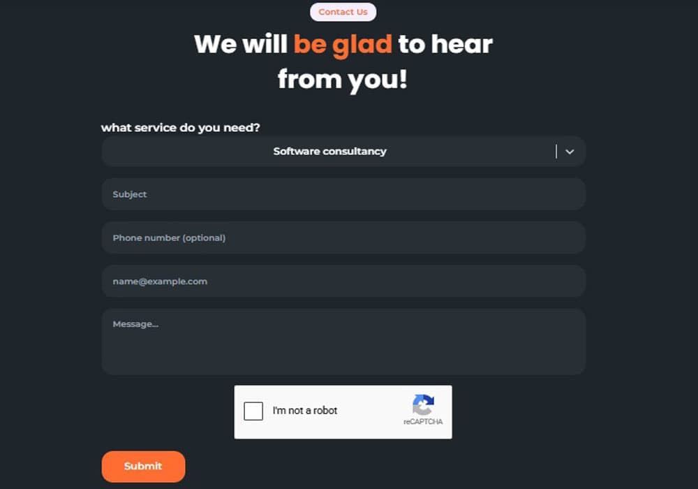 flamicode contact form