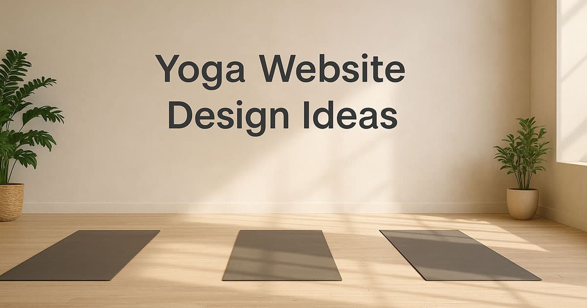 yoga website design ideas