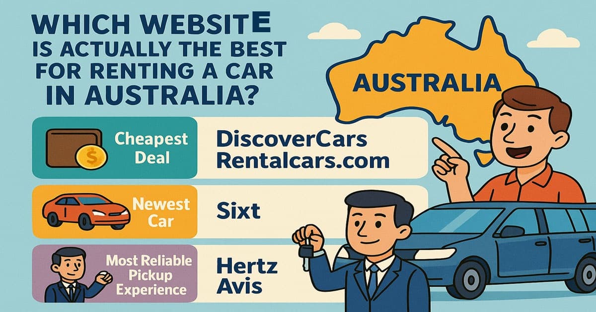 Best Website for Renting a Car in Australia - infographic